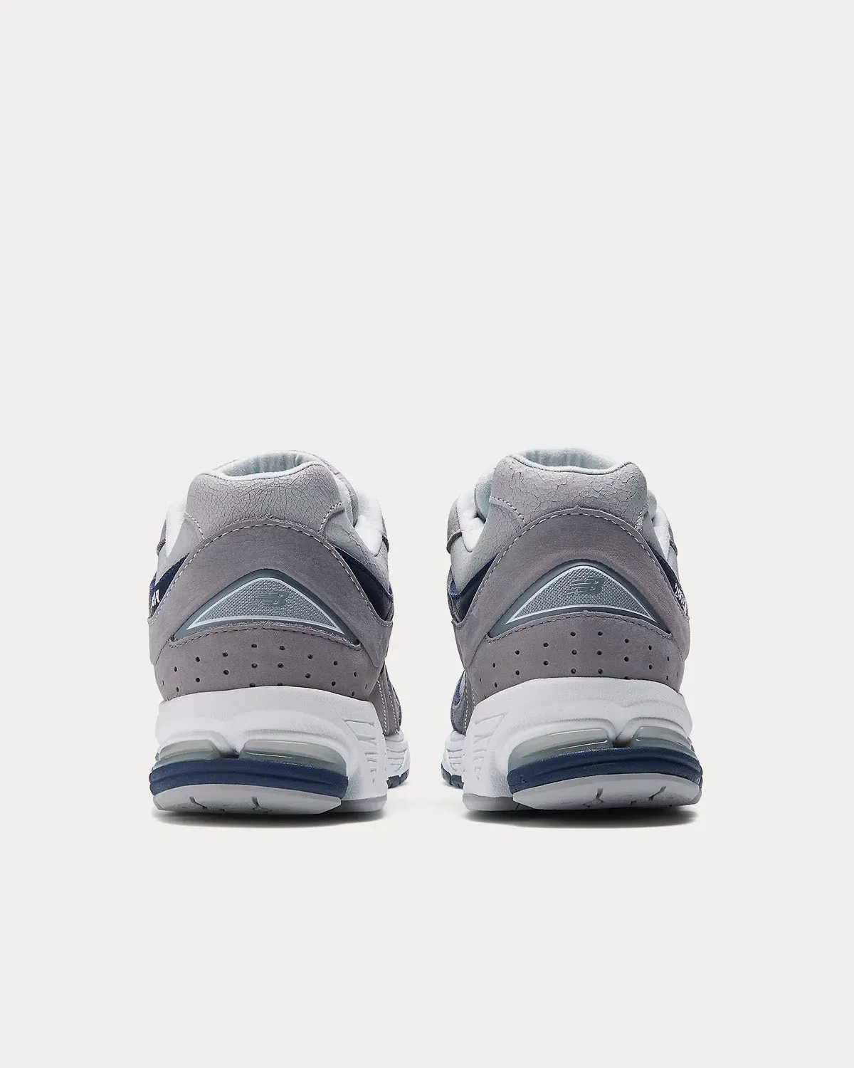 2002r Grey with Team Navy and Rain Cloud Low Top Sneakers