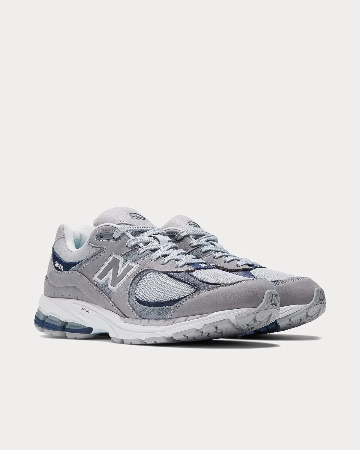 2002r Grey with Team Navy and Rain Cloud Low Top Sneakers