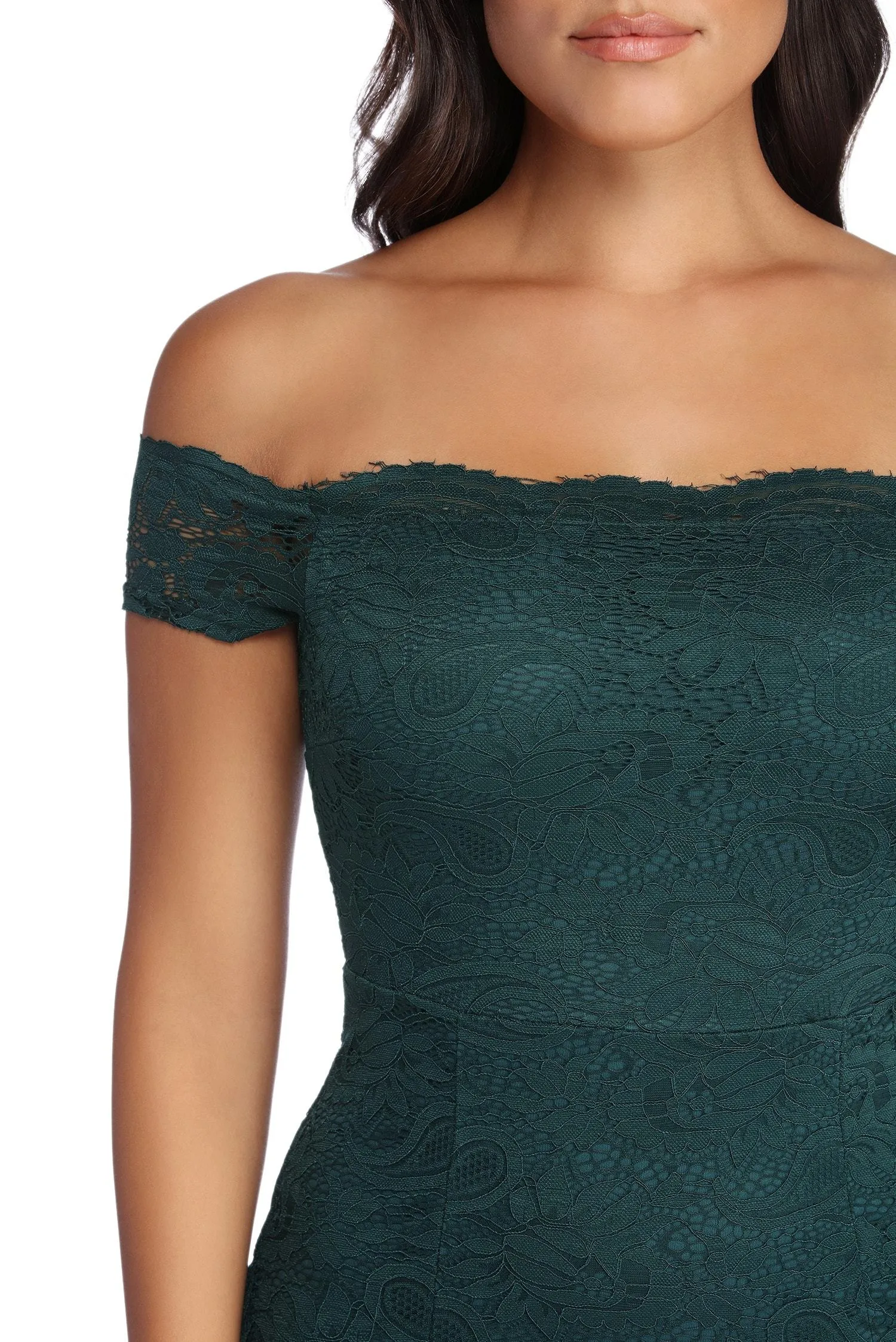 Amy Formal Scalloped Lace Dress