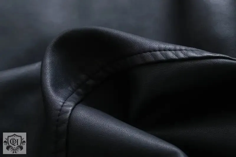 Black Collared Double Breasted Coat