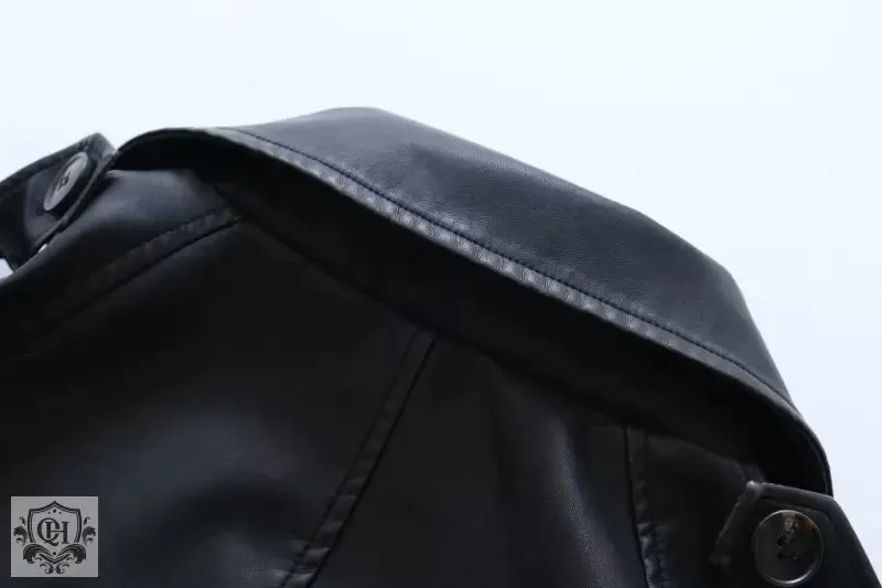 Black Collared Double Breasted Coat