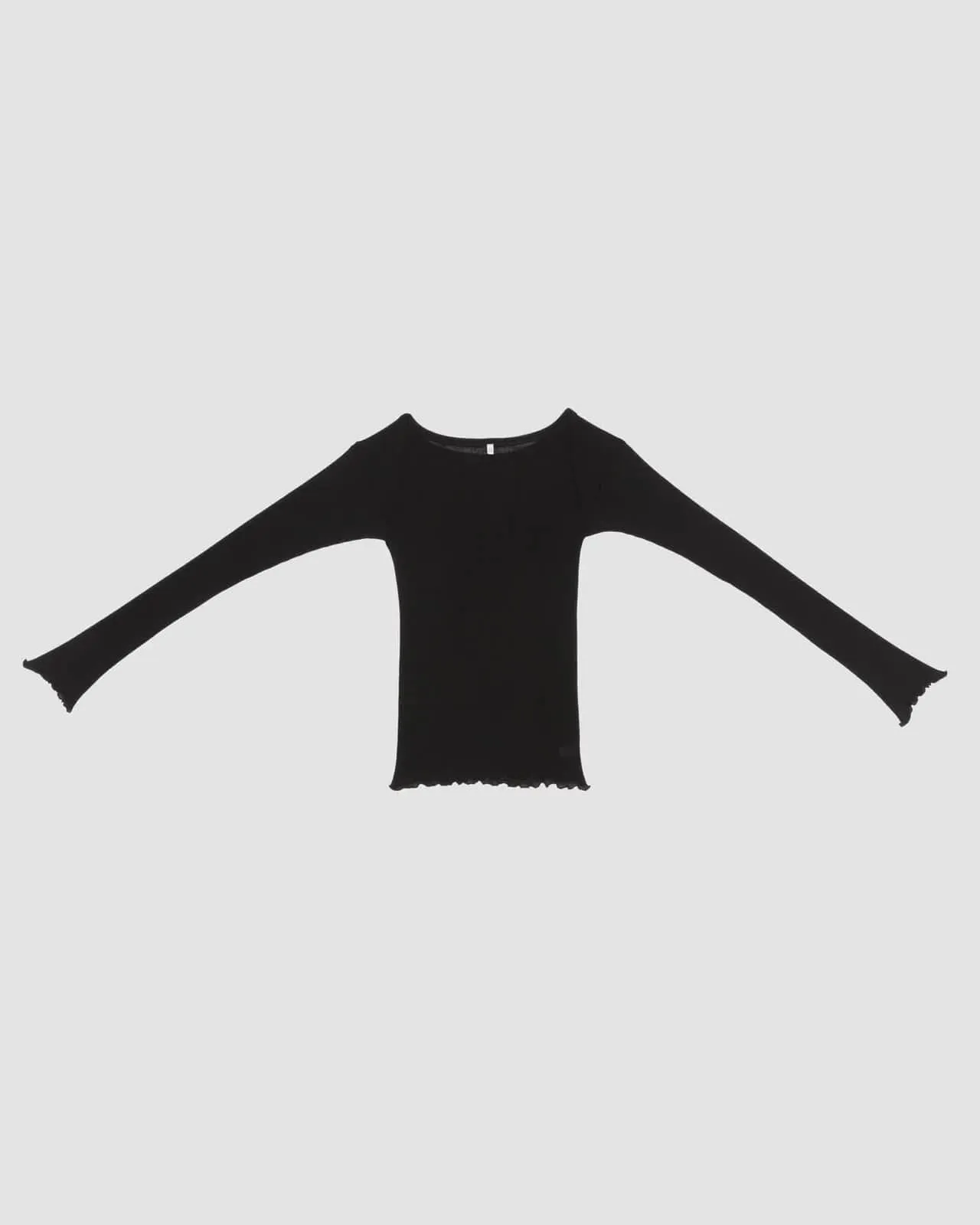 Black Disc Long Sleeve Top