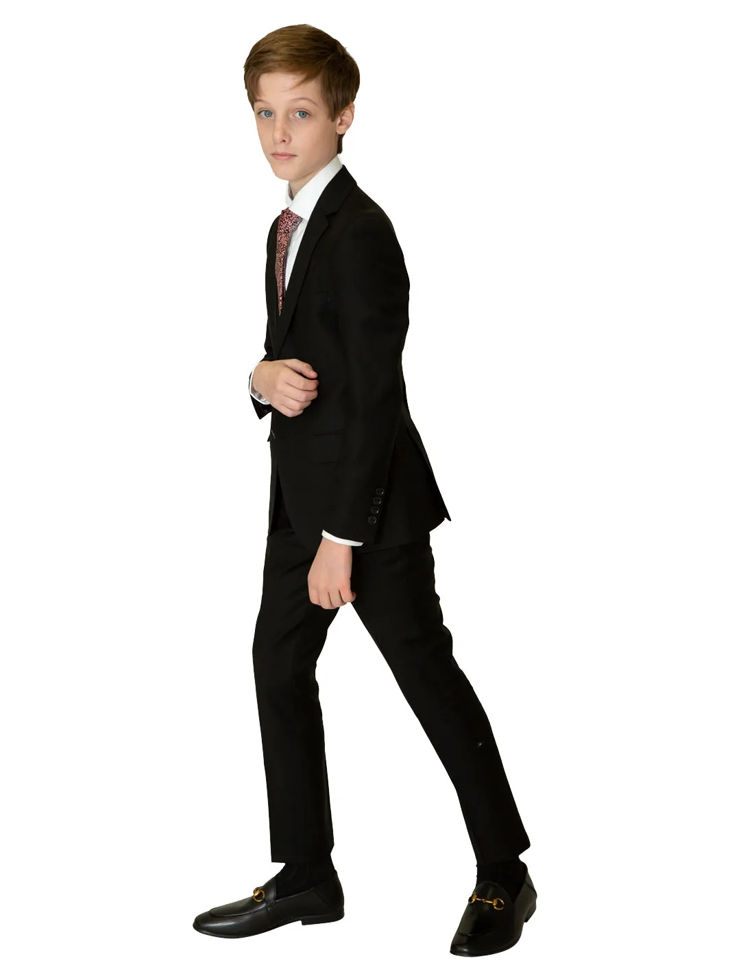 Boy's Centrion Wool Blazer - Deep Black