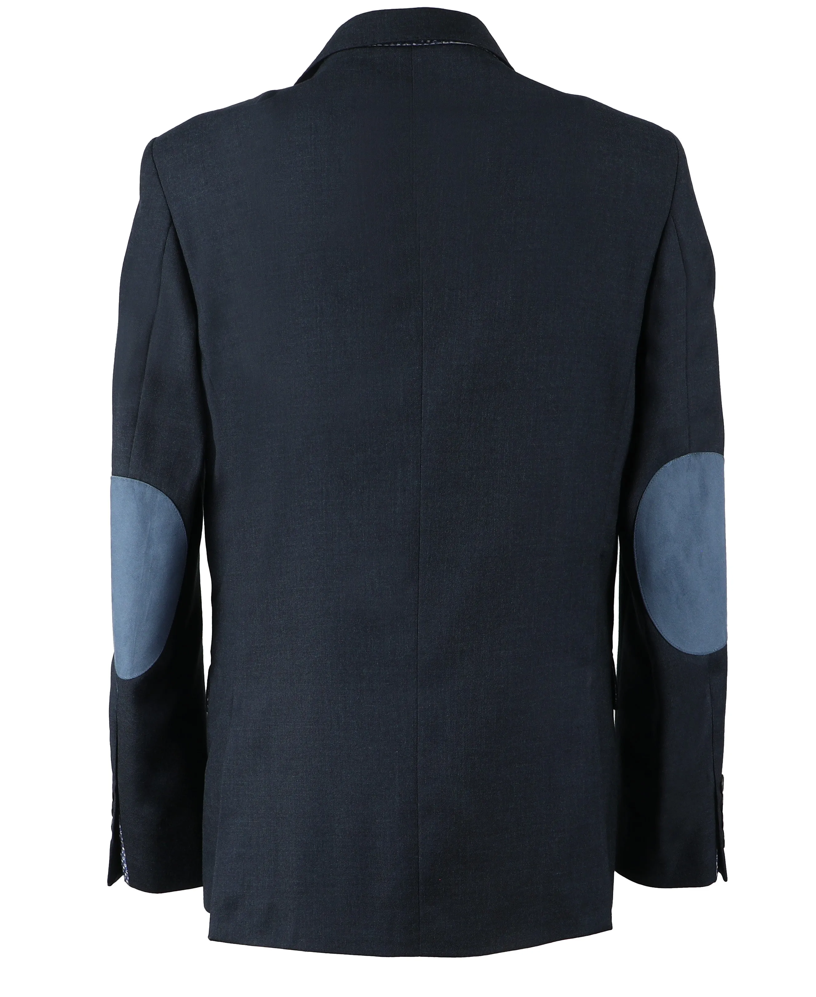 Boy's Elbow Patch TR Blazer - Heather Blue