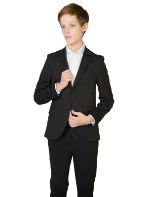 Boy's Soho Stretch Suit Jacket - Black