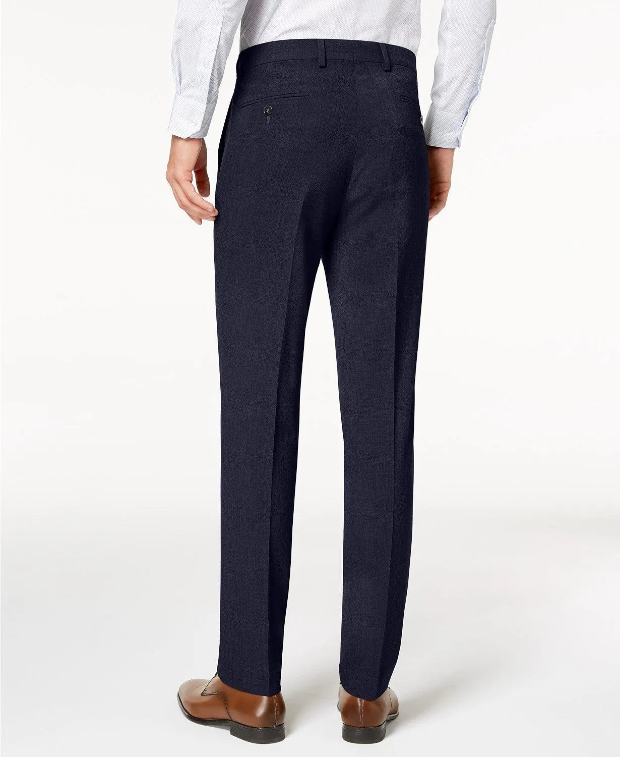 Calvin Klein Men's Infinite Stretch Skinny-Fit Dress Pants 34 x 32 Navy