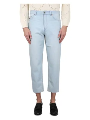 CLOSE-FITTING DENIM PANTS