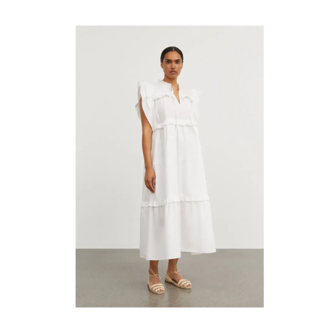 Clover Dress | Optic White