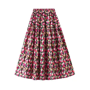 Colorful Pop Art Midi Skirt