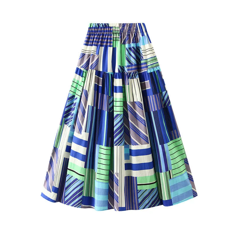 Colorful Pop Art Midi Skirt
