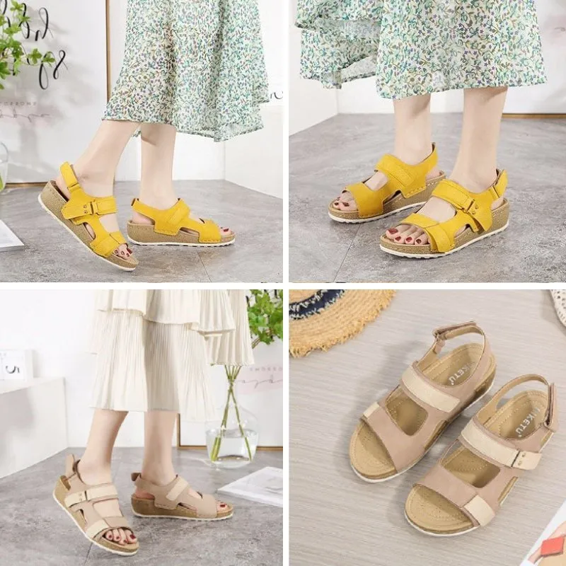 Cuzcare Best Walking Sandals For Women Soft Heel Ankle Buckle Modern Summer 2023