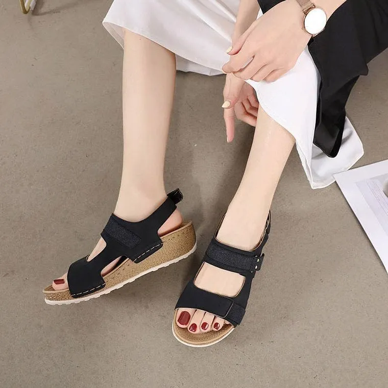 Cuzcare Best Walking Sandals For Women Soft Heel Ankle Buckle Modern Summer 2023