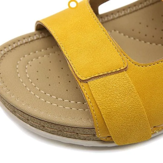 Cuzcare Best Walking Sandals For Women Soft Heel Ankle Buckle Modern Summer 2023