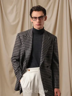 Double-Breasted Houndstooth Suit