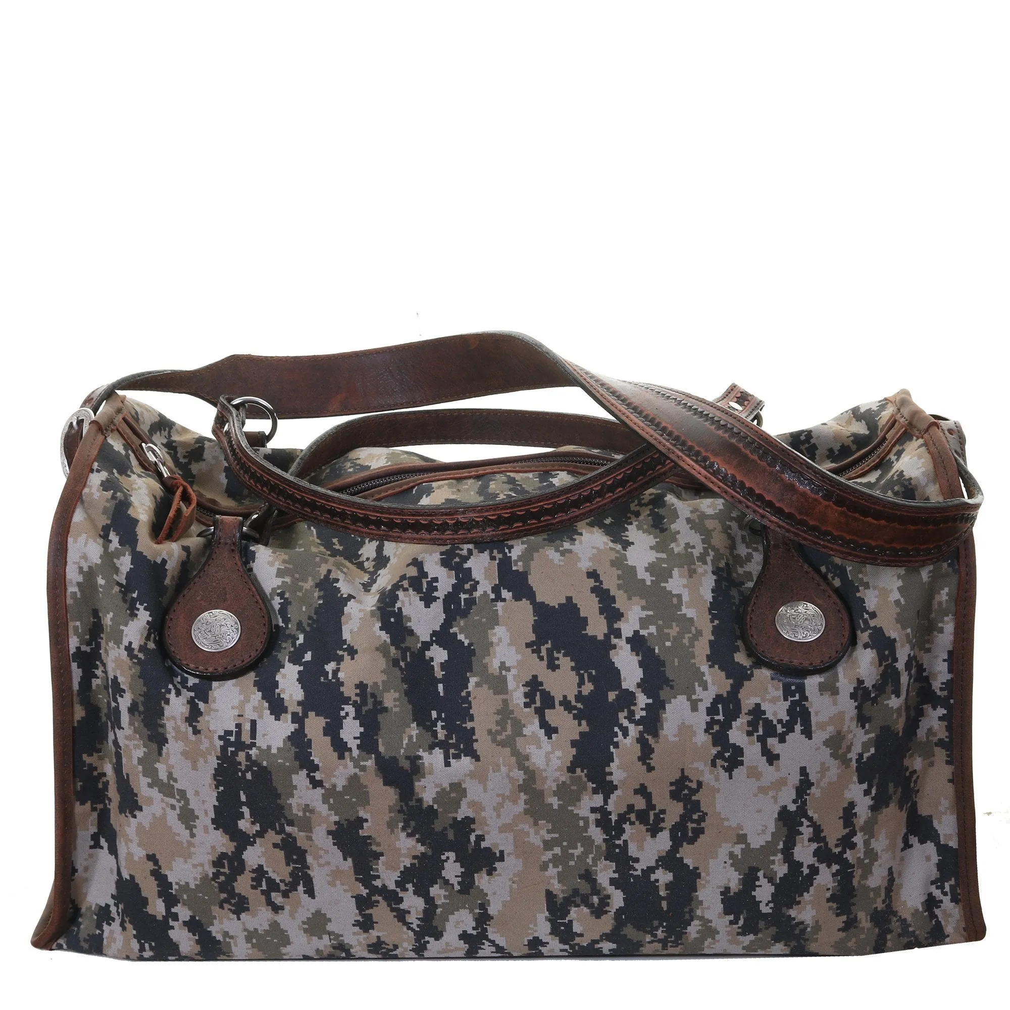 DUF16 - Digital Camo Canvas Duffel Bag