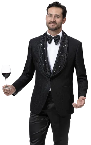 EJ Samuel Fashion Blazer J169-Black