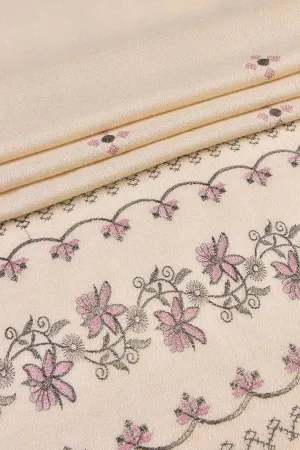 Embroidered Shawl-1 Beige