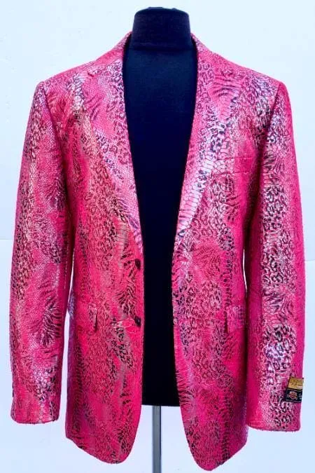Exotic - Red - Mens Wholesale Blazers