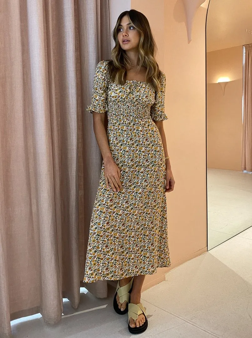 Faithfull the Brand El Paso Midi Dress in Seymour Floral