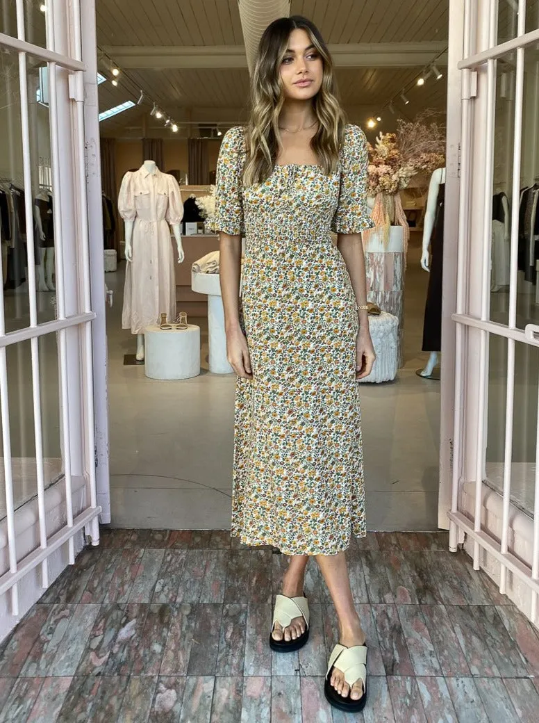 Faithfull the Brand El Paso Midi Dress in Seymour Floral
