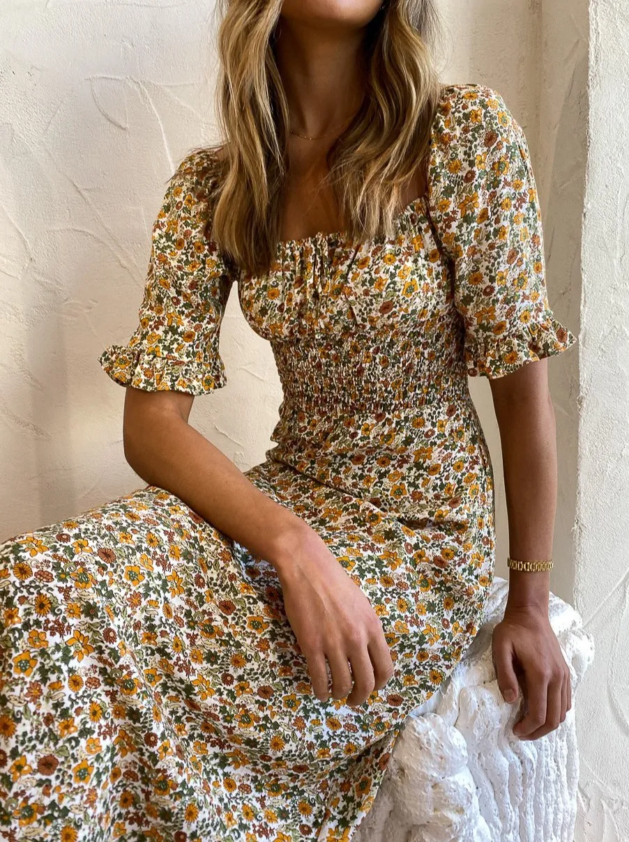 Faithfull the Brand El Paso Midi Dress in Seymour Floral