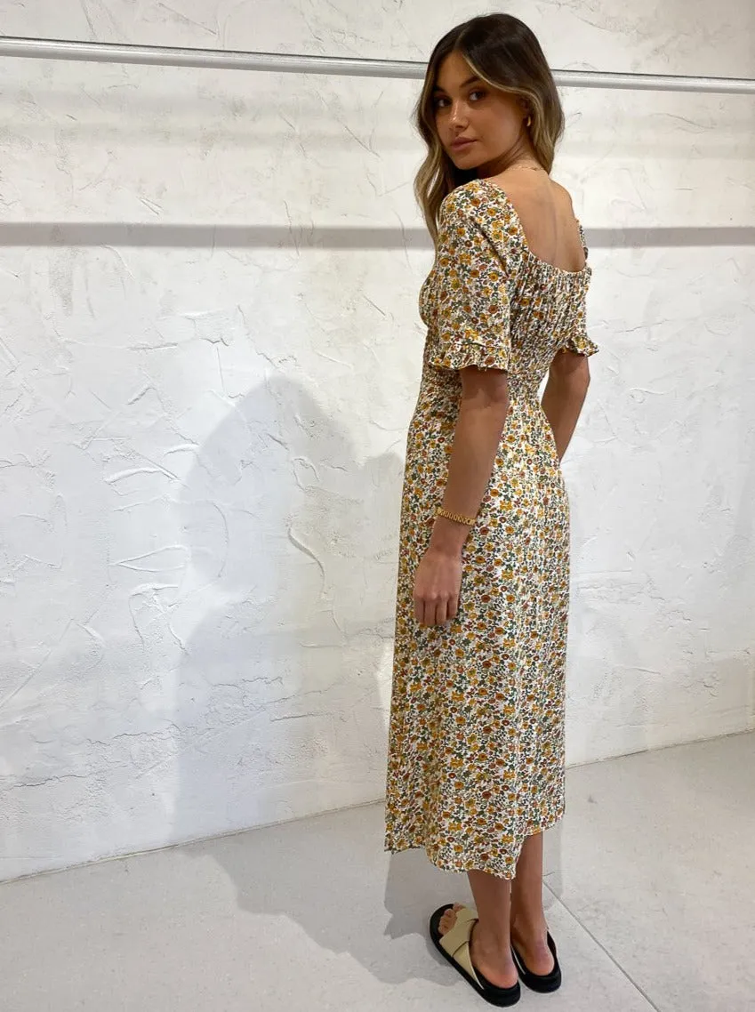Faithfull the Brand El Paso Midi Dress in Seymour Floral