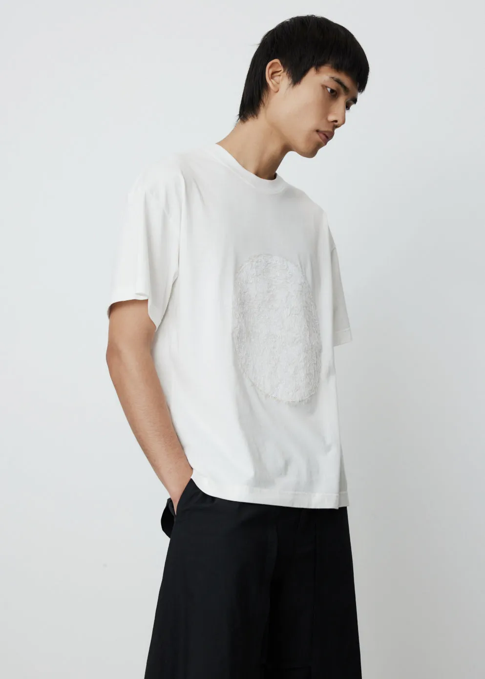 Fluffy Patch Circle T-Shirt
