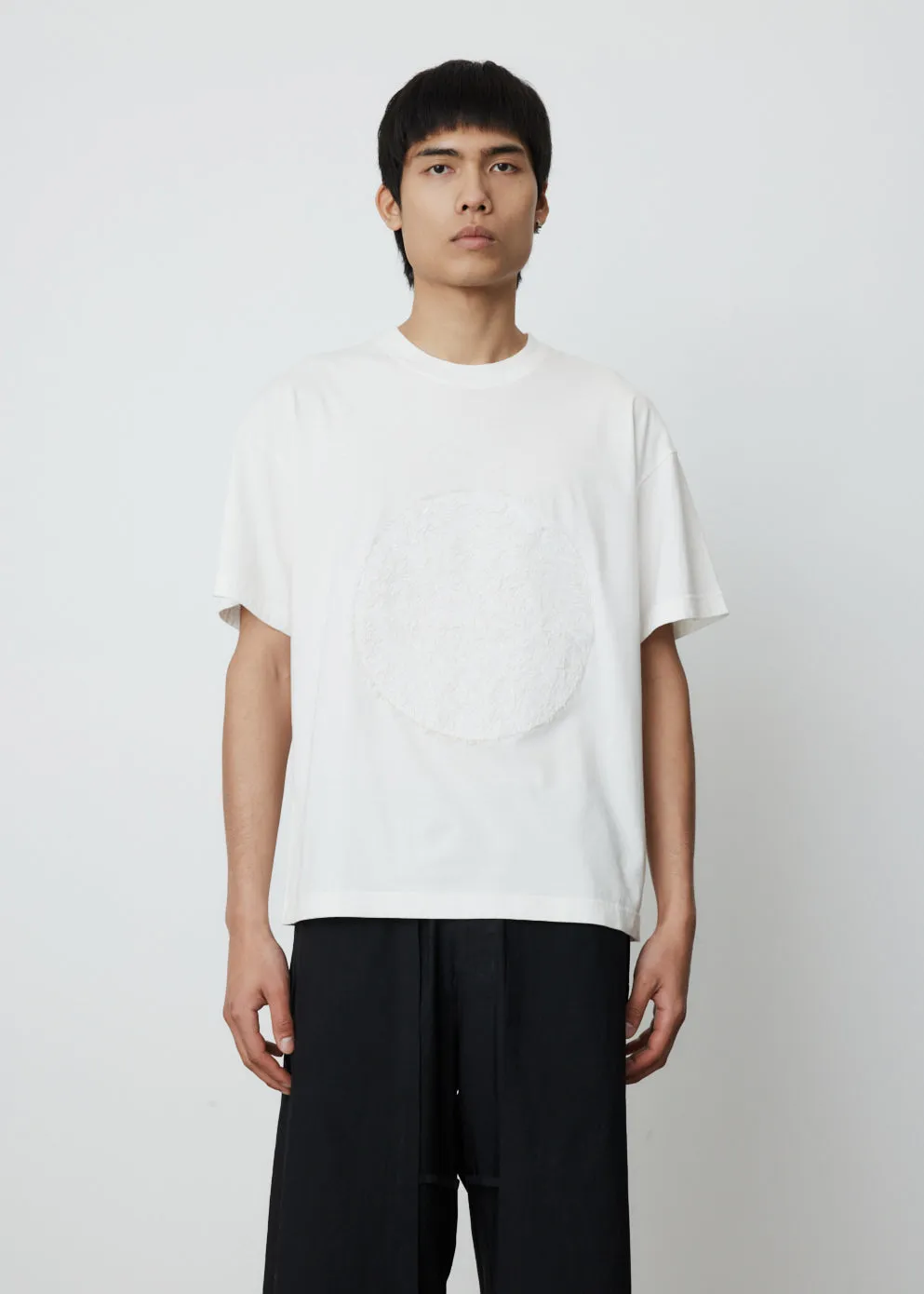 Fluffy Patch Circle T-Shirt