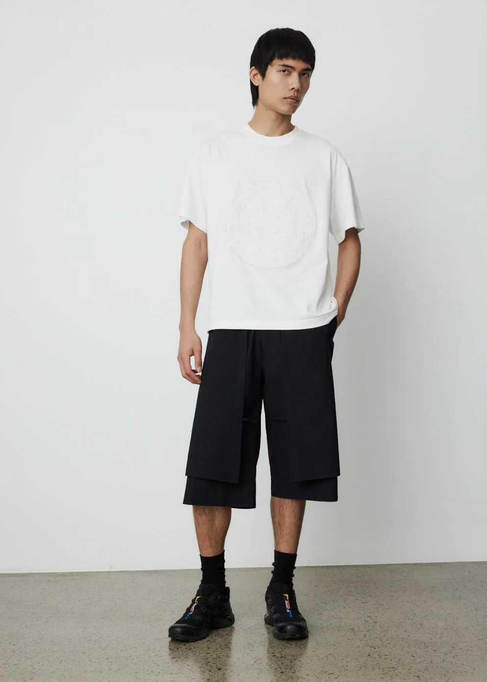 Fluffy Patch Circle T-Shirt
