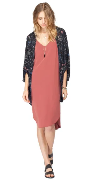 Gentle Fawn Monarch Kimono | Flora Print