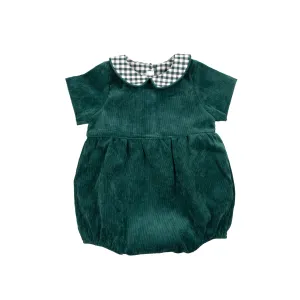 Gingham Corduroy Bubble Romper