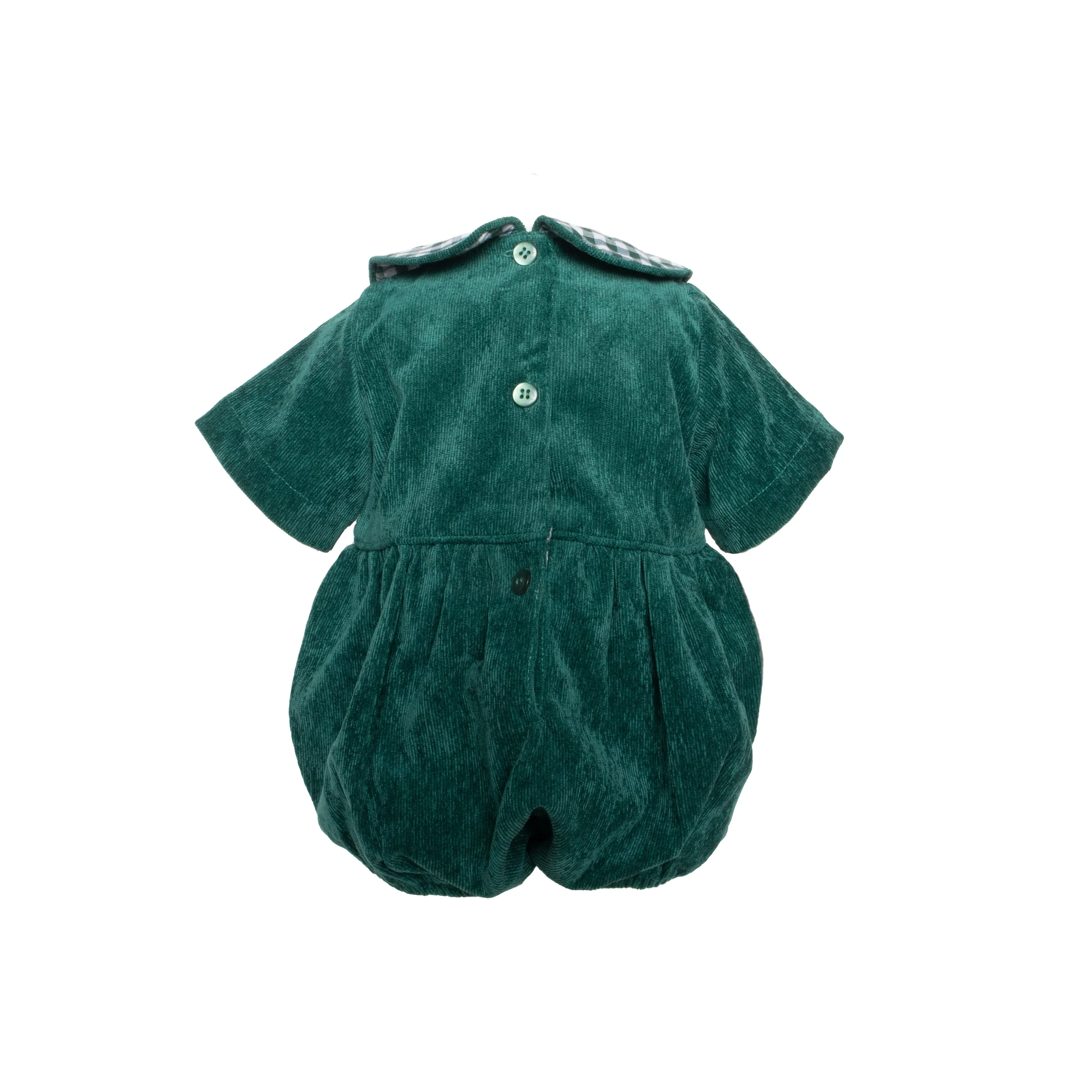 Gingham Corduroy Bubble Romper