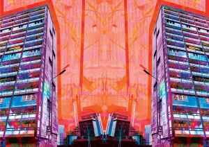 Gorbals High Flats Print