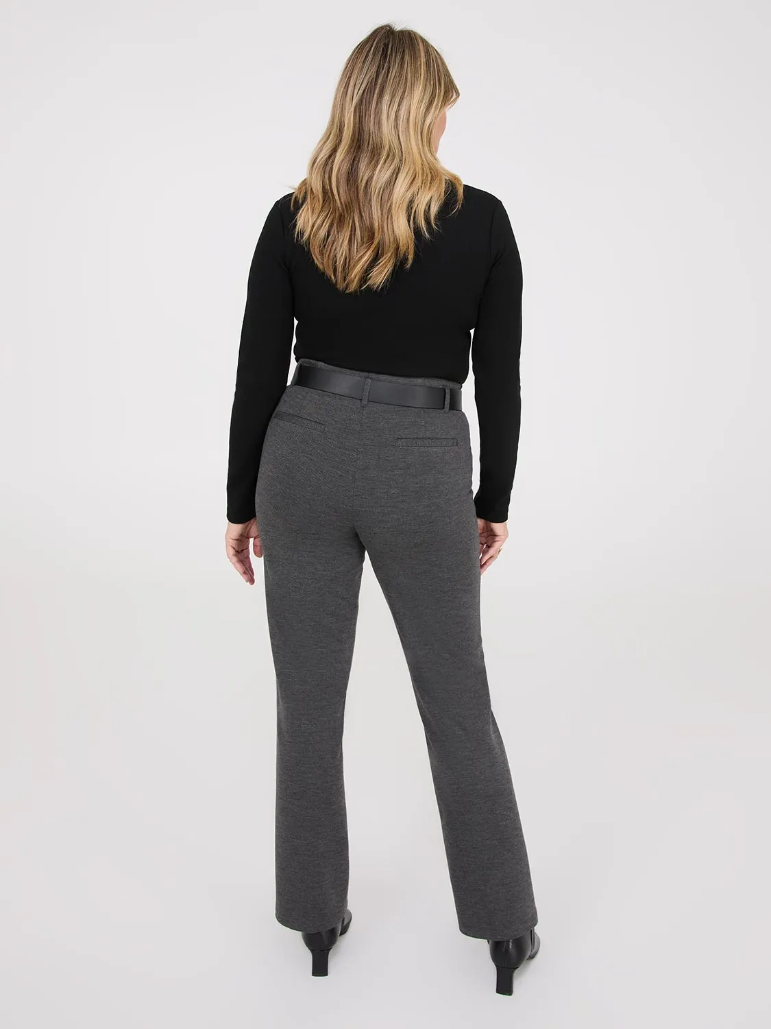 High Rise Straight Leg Pants