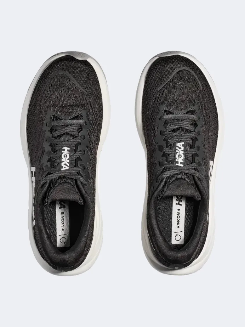 Hoka Rincon 4 Men Running Sneakers Black/White