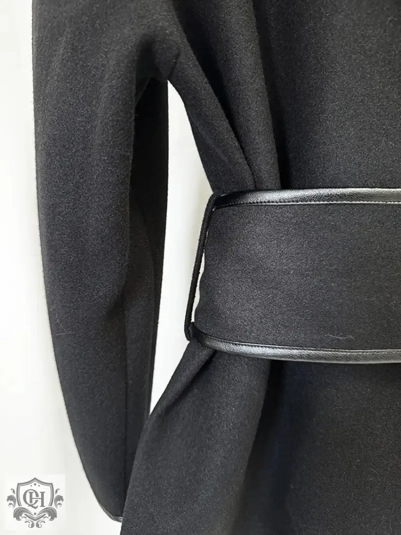 Hooded Coat with Belt