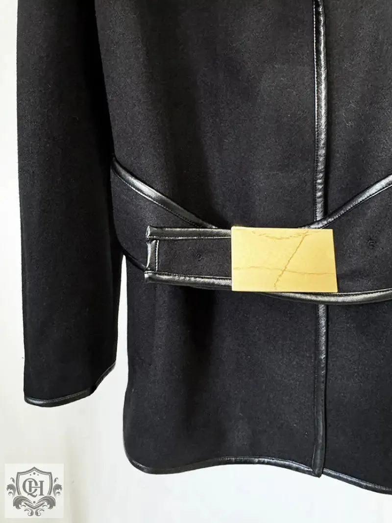 Hooded Coat with Belt