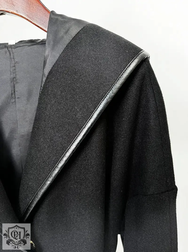 Hooded Coat with Belt