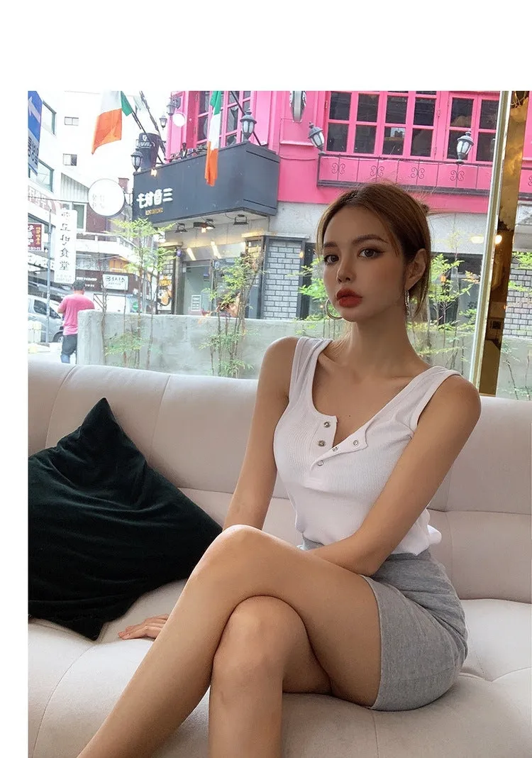 Korean High Waist Fold Dress Elastic Skirt Sexy Hip Flattering Women Slim Look A-Line Skirt