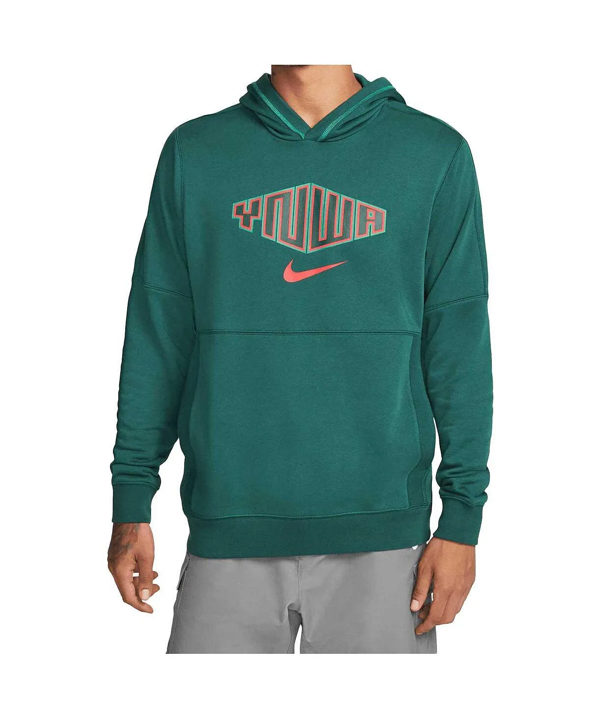 Mens Nike Liverpool Travel Fleece Hoodie in Turquoise