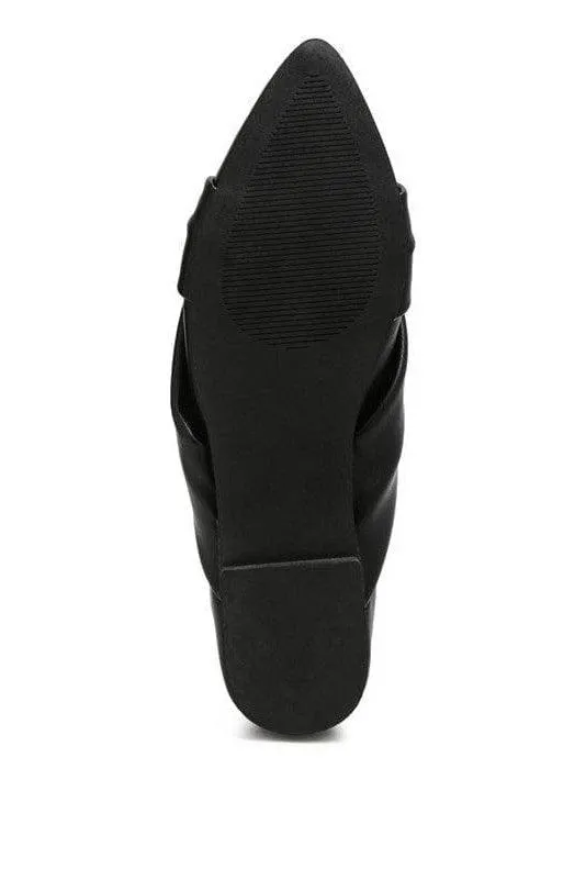 LONDON RAG: Norma Knot Detail Elasticated Ballet Flats, 2 Colors