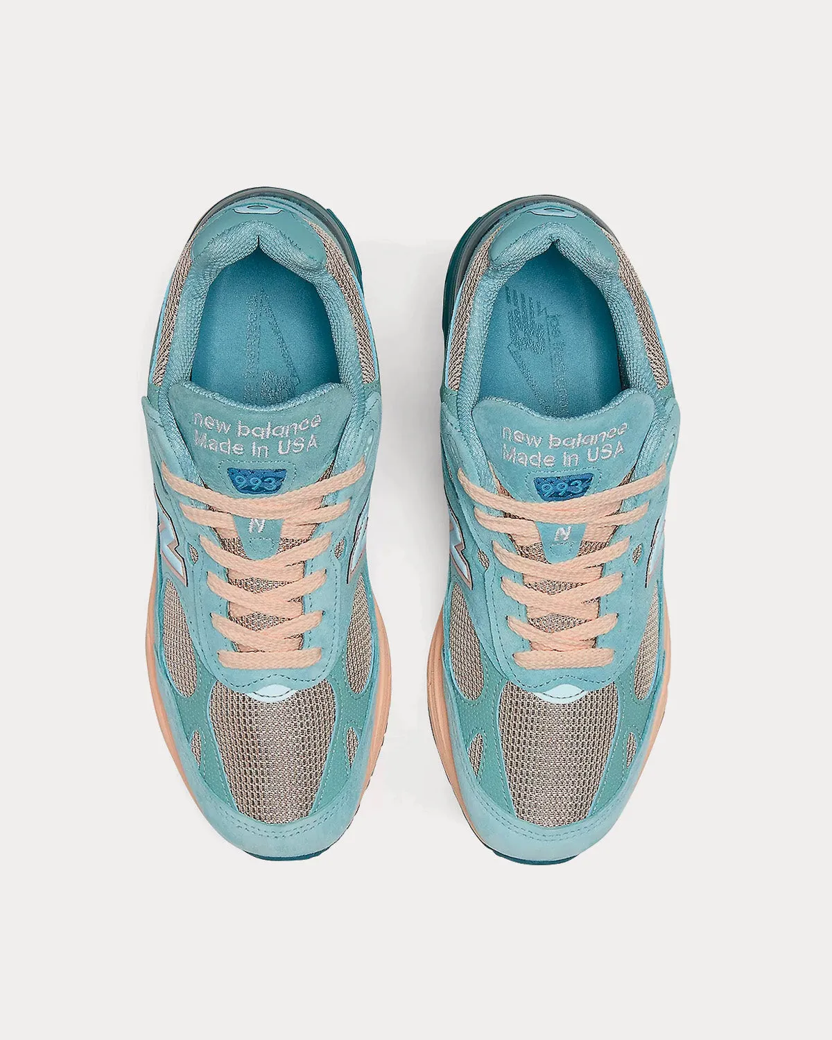 MADE in USA 993 Blue / Vintage Rose Low Top Sneakers