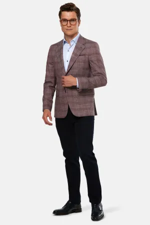 Mangusta Tapered Fit Blazer Jacket - Berry