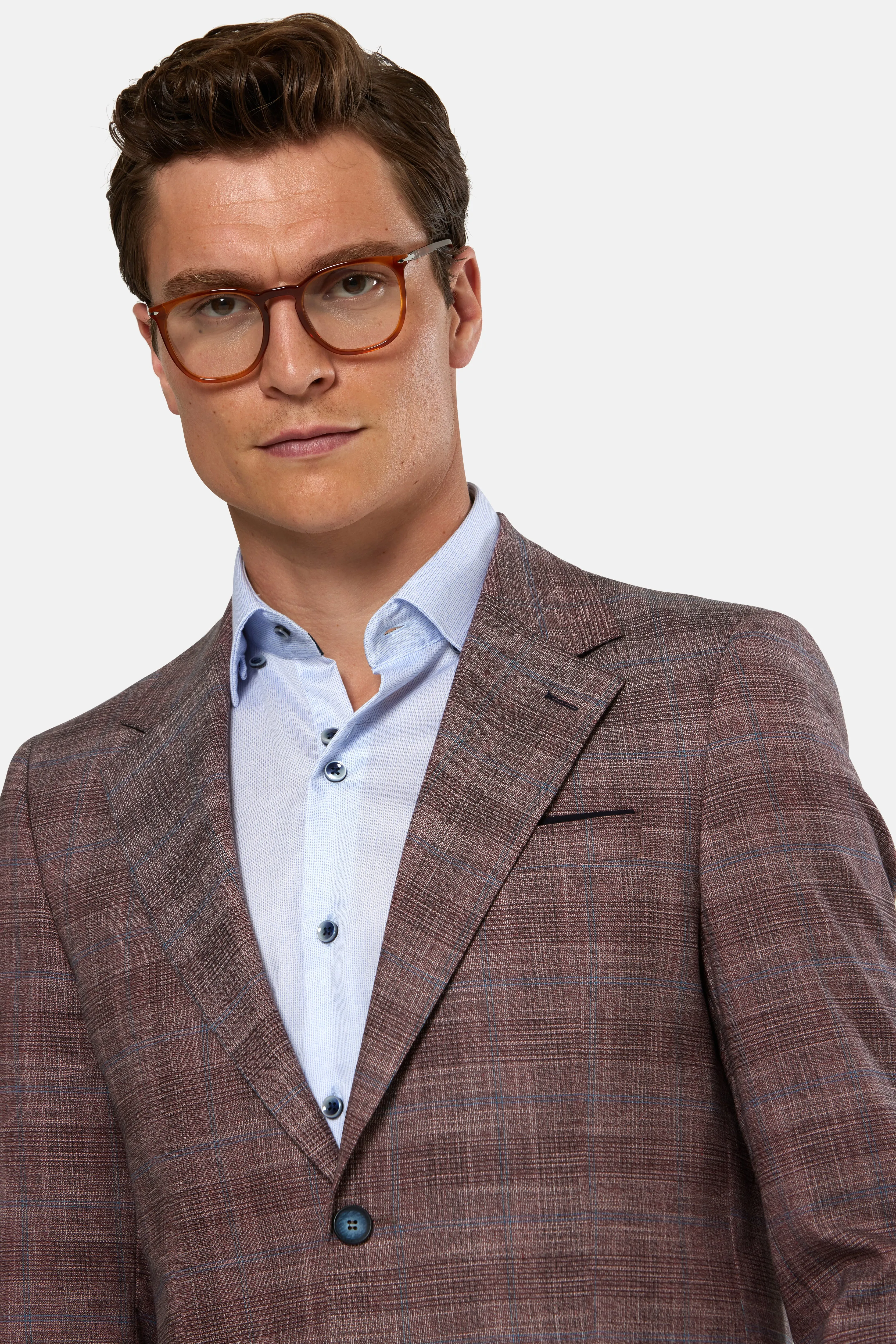 Mangusta Tapered Fit Blazer Jacket - Berry