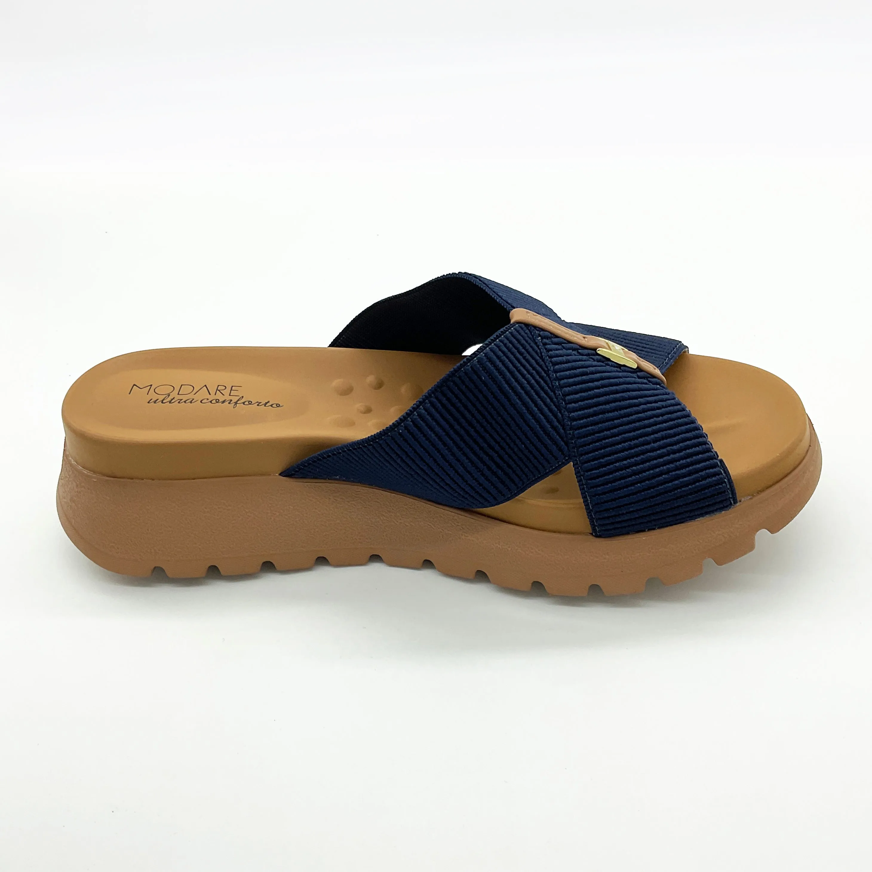 Modare 7198-100 Chunky Sole Slip-on Sandal in Navy