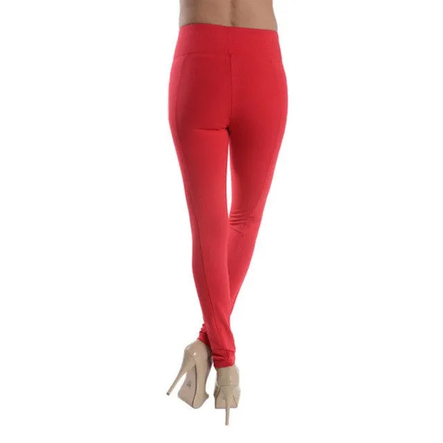 P1860 Botton Detailed Ponte Leggings (More color options)
