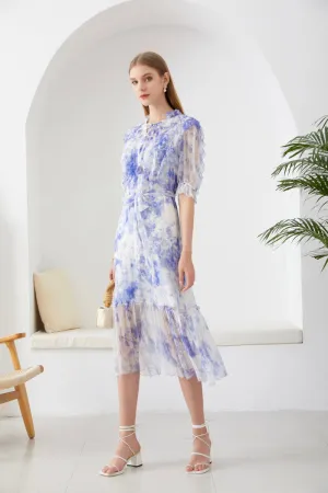 Paris Silk Dress Lavender