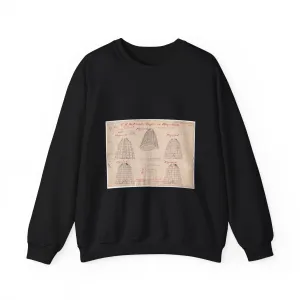 Patent drawing - Drawing of Improvements in Hoop Skirts Public domain  image Black Heavy Blend Adult Crew Neck SweatShirt
