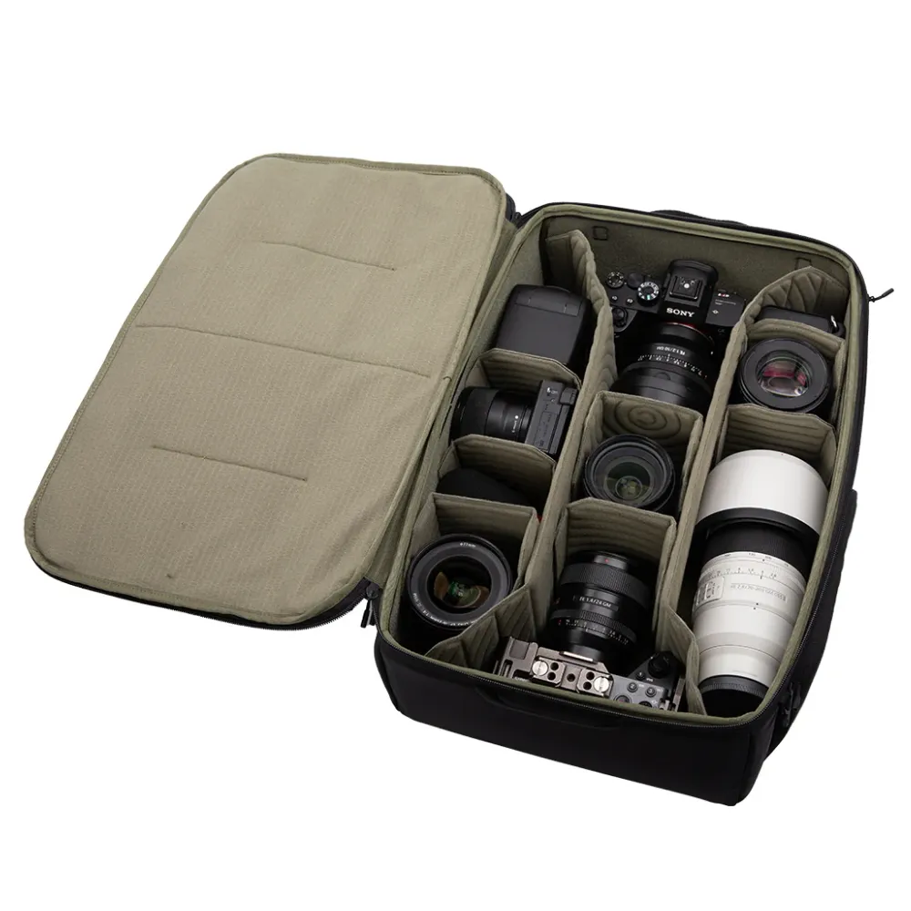 PGYTECH Camera Insert Bag - Modular Storage Oraganizer for Camera & Drone Gear Backpacks with Steel Frame Structure, High-Density Foam, Splash-Proof Design & Shoulder Bag Function