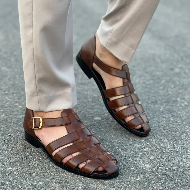Pure Leather Handmade SS-230 Brown